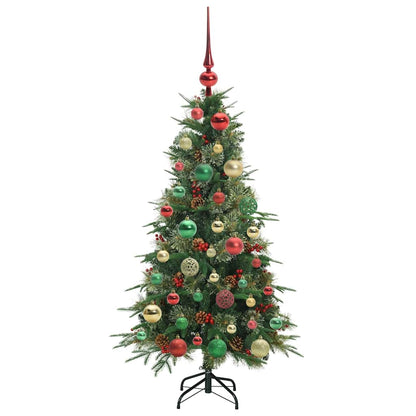 Künstlicher klappbarer Weihnachtsbaum Grün 120 cm PE und PVC