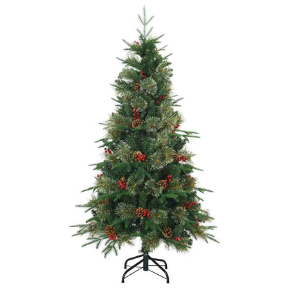 Künstlicher klappbarer Weihnachtsbaum Grün 150 cm PE und PVC