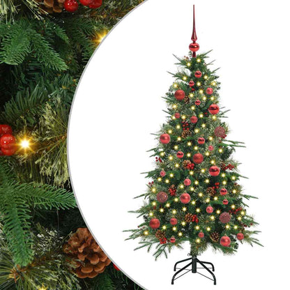 Künstlicher klappbarer Weihnachtsbaum Grün 150 cm PE und PVC