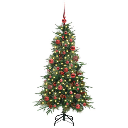 Künstlicher klappbarer Weihnachtsbaum Grün 150 cm PE und PVC
