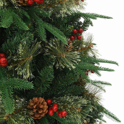 Künstlicher klappbarer Weihnachtsbaum Grün 150 cm PE und PVC