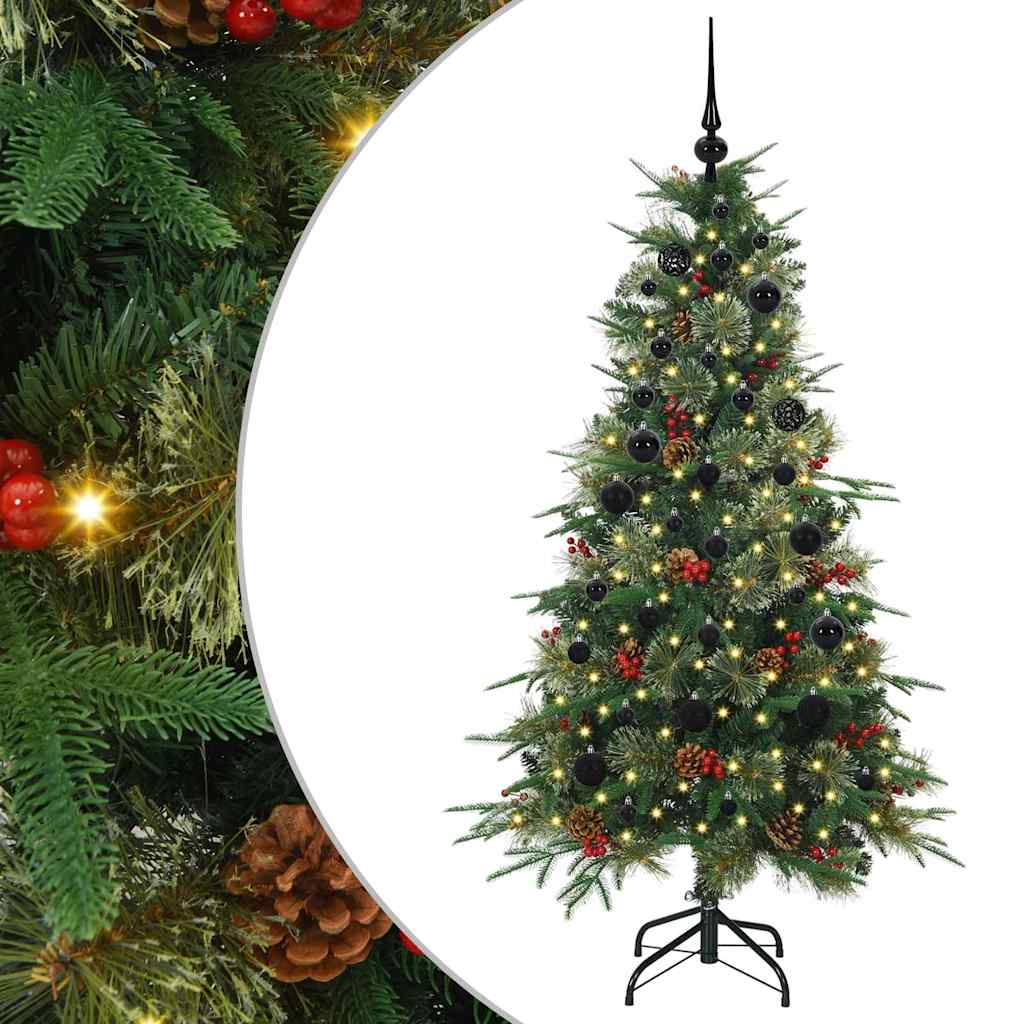Künstlicher klappbarer Weihnachtsbaum Grün 150 cm PE und PVC