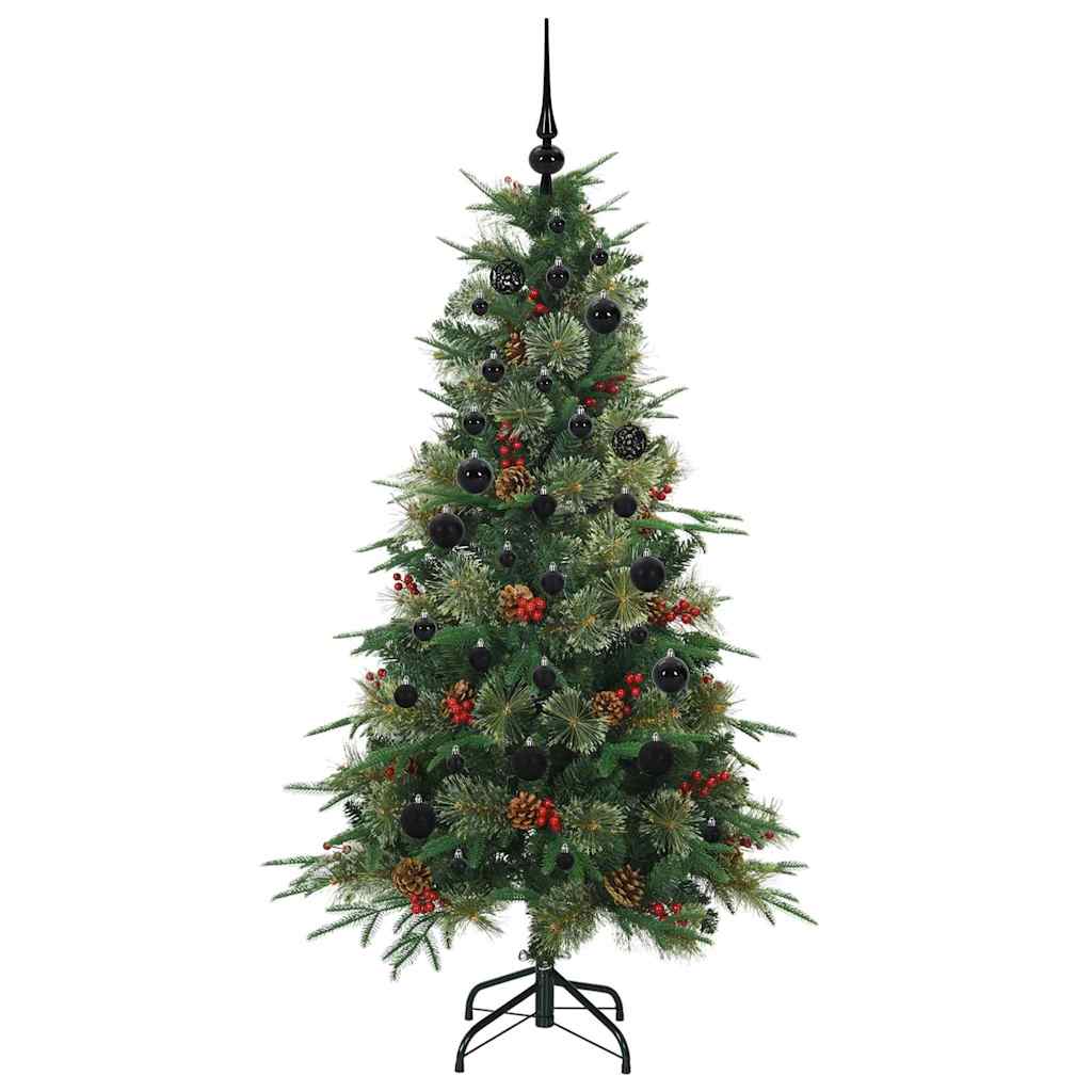 Künstlicher klappbarer Weihnachtsbaum Grün 150 cm PE und PVC
