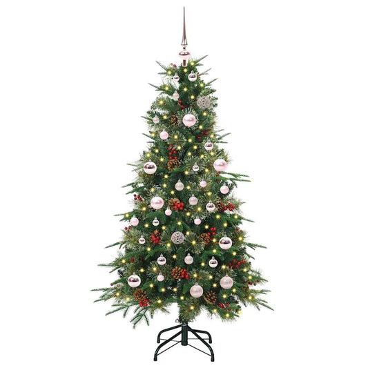 Künstlicher klappbarer Weihnachtsbaum Grün 150 cm PE und PVC