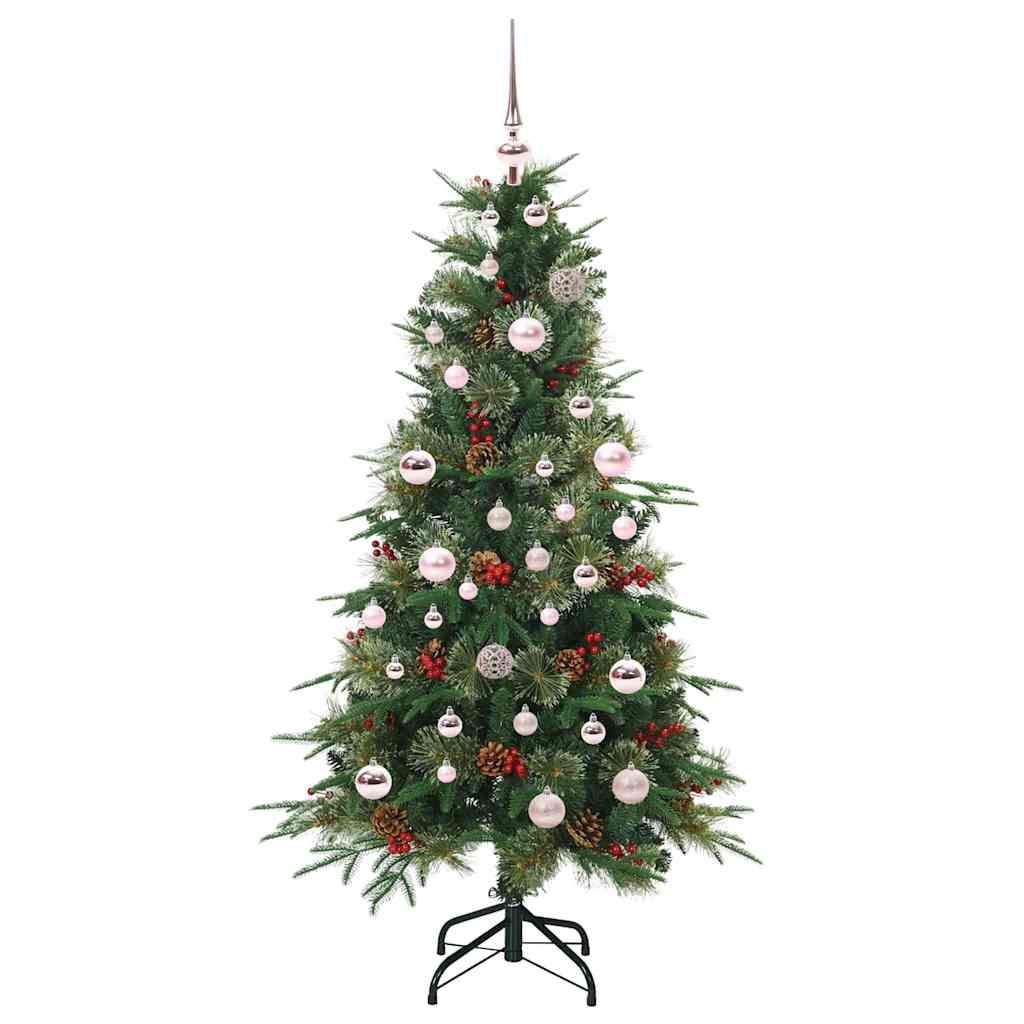 Künstlicher klappbarer Weihnachtsbaum Grün 150 cm PE und PVC