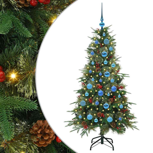 Künstlicher klappbarer Weihnachtsbaum Grün 150 cm PE und PVC