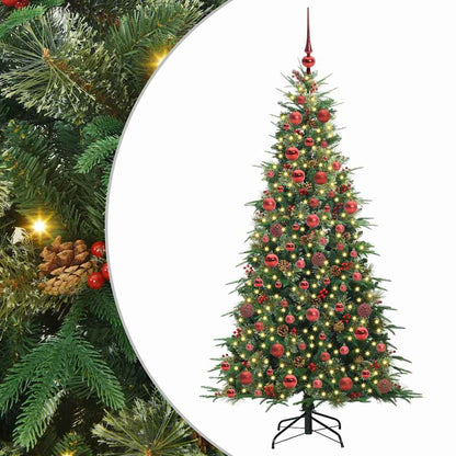 Künstlicher klappbarer Weihnachtsbaum Grün 180 cm PE und PVC