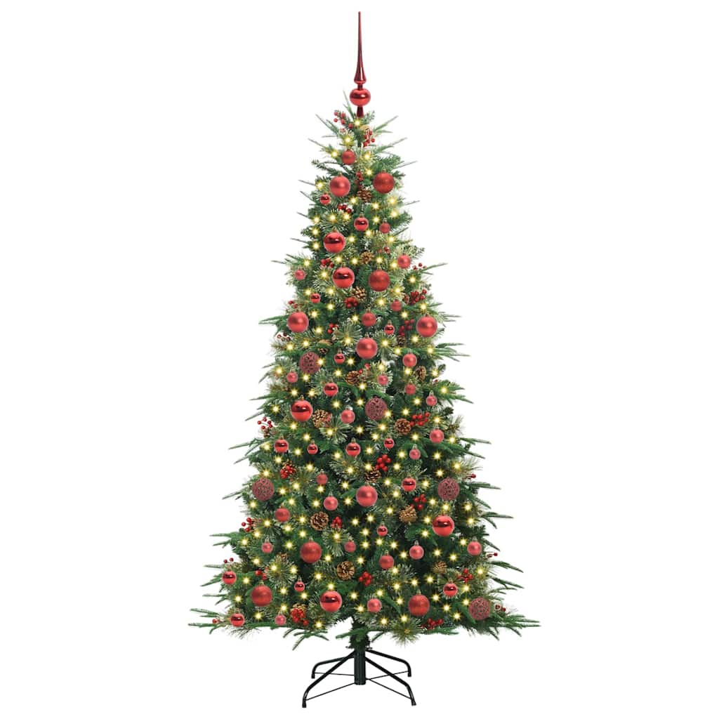 Künstlicher klappbarer Weihnachtsbaum Grün 180 cm PE und PVC
