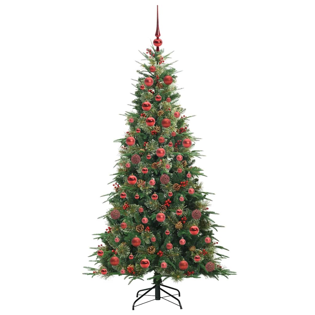 Künstlicher klappbarer Weihnachtsbaum Grün 180 cm PE und PVC