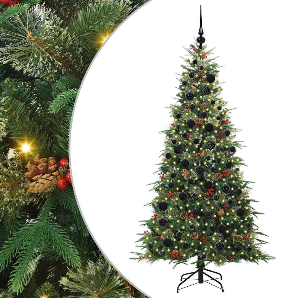 Künstlicher klappbarer Weihnachtsbaum Grün 180 cm PE und PVC