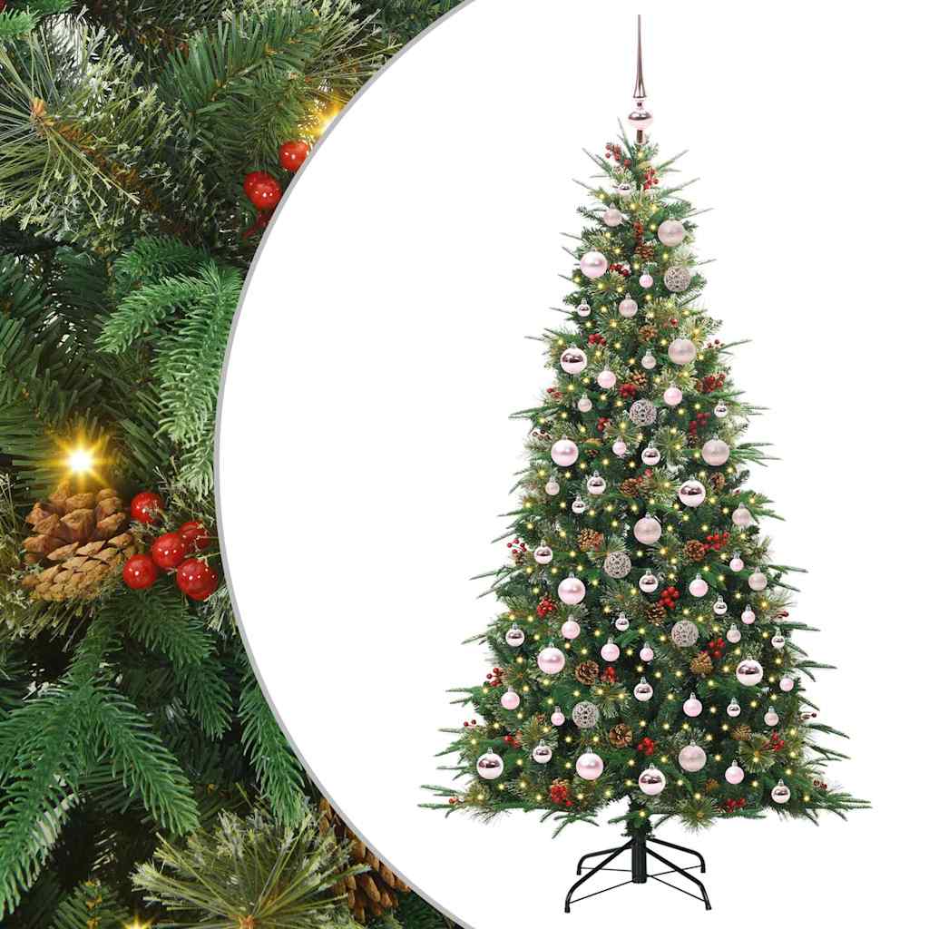 Künstlicher klappbarer Weihnachtsbaum Grün 180 cm PE und PVC