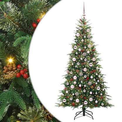 Künstlicher klappbarer Weihnachtsbaum Grün 180 cm PE und PVC