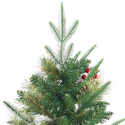 Künstlicher klappbarer Weihnachtsbaum Grün 180 cm PE und PVC