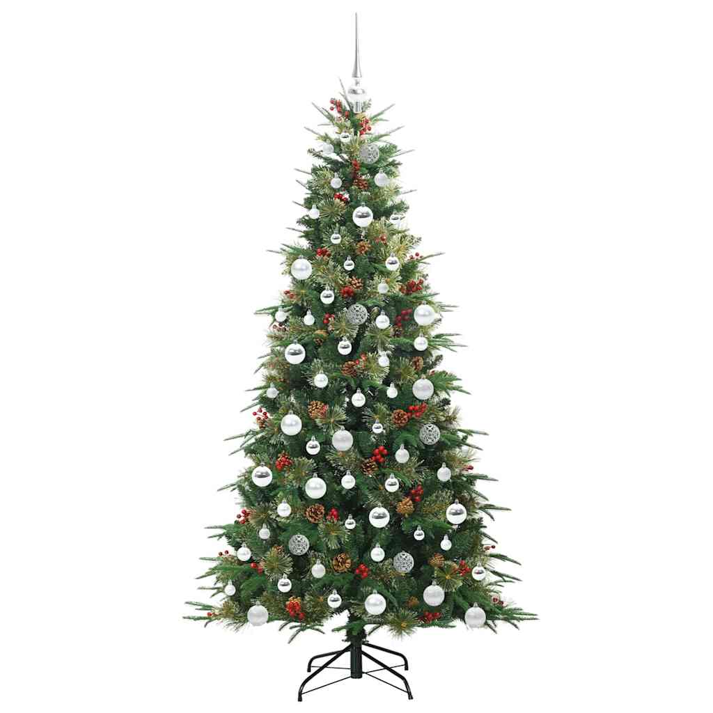 Künstlicher klappbarer Weihnachtsbaum Grün 180 cm PE und PVC