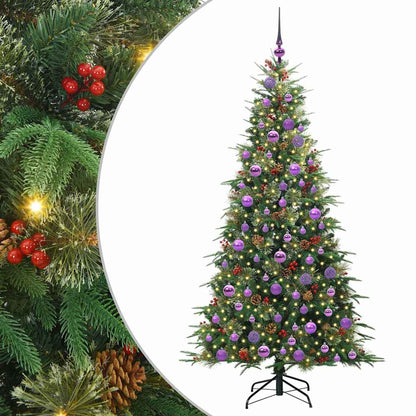 Künstlicher klappbarer Weihnachtsbaum Grün 180 cm PE und PVC