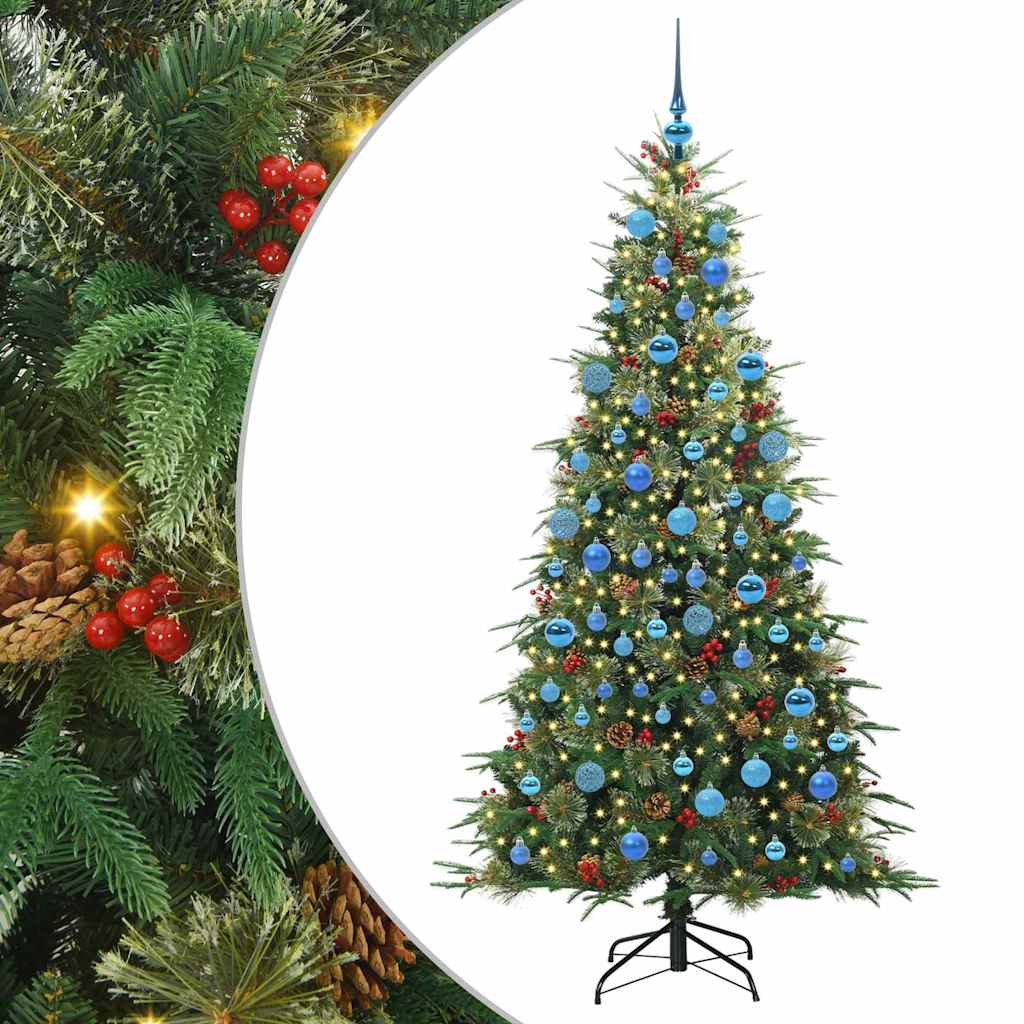 Künstlicher klappbarer Weihnachtsbaum Grün 180 cm PE und PVC