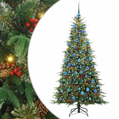 Künstlicher klappbarer Weihnachtsbaum Grün 180 cm PE und PVC