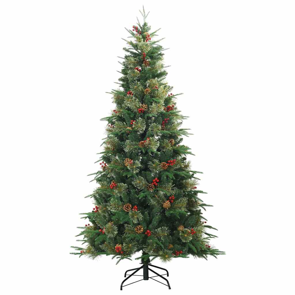 Künstlicher klappbarer Weihnachtsbaum Grün 180 cm PE und PVC