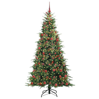 Künstlicher klappbarer Weihnachtsbaum Grün 210 cm PE und PVC