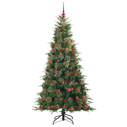 Künstlicher klappbarer Weihnachtsbaum Grün 210 cm PE und PVC