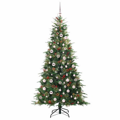 Künstlicher klappbarer Weihnachtsbaum Grün 210 cm PE und PVC