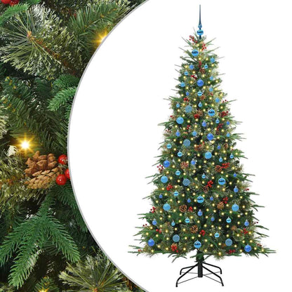 Künstlicher klappbarer Weihnachtsbaum Grün 210 cm PE und PVC