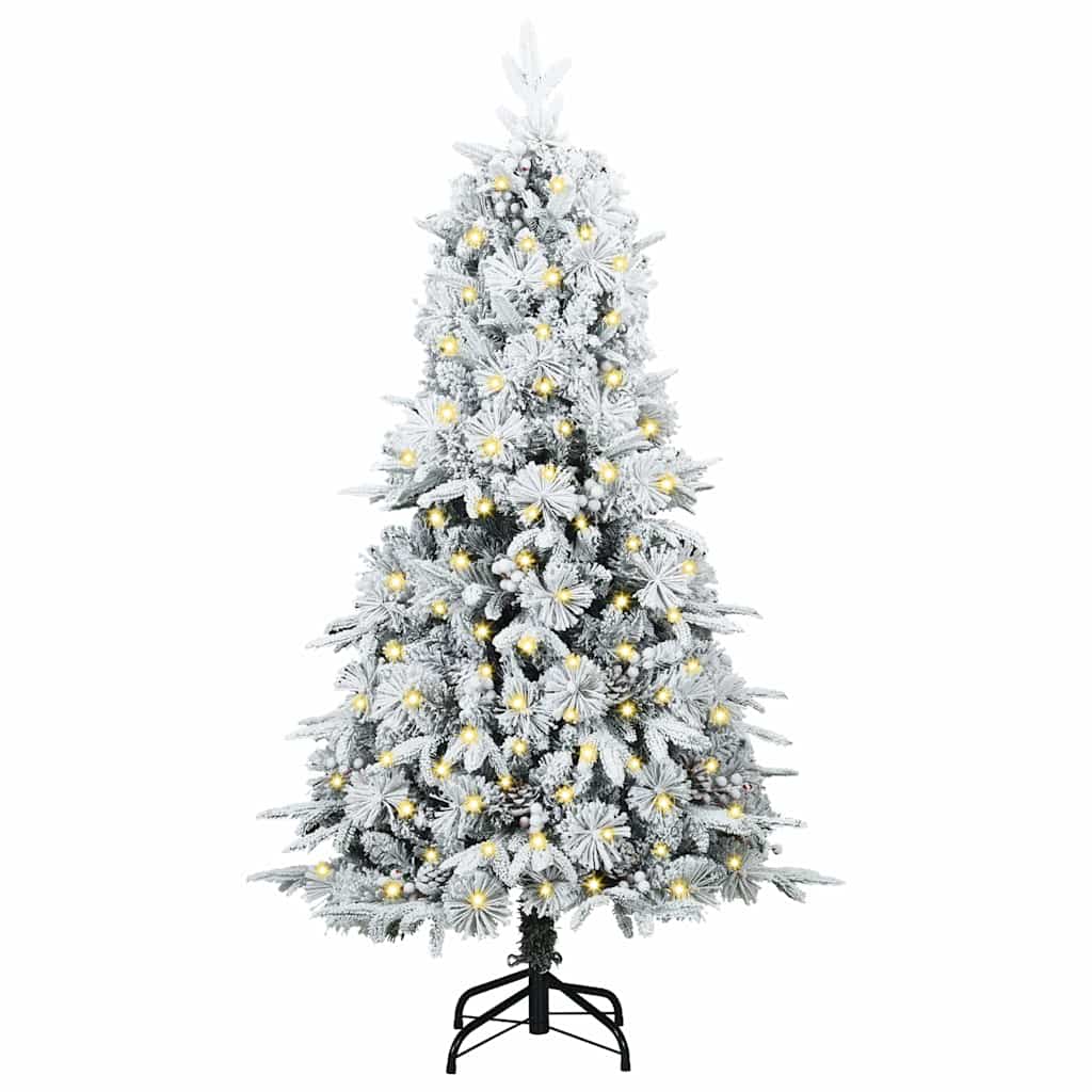Künstlicher klappbarer Weihnachtsbaum Grün 120 cm PE und PVC
