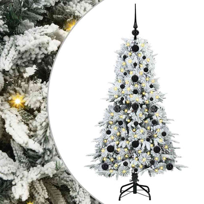 Künstlicher klappbarer Weihnachtsbaum Weiß 120 cm PE und PVC