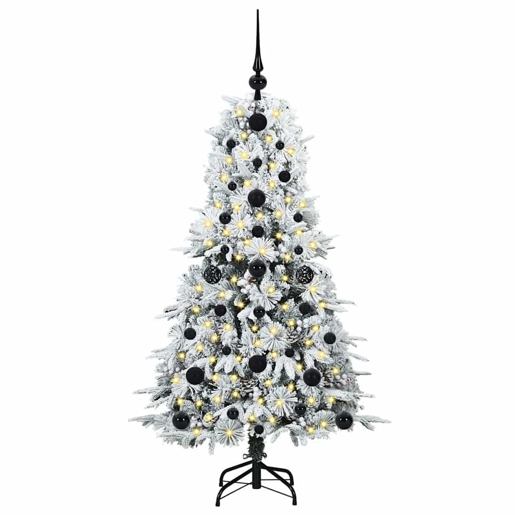 Künstlicher klappbarer Weihnachtsbaum Weiß 120 cm PE und PVC