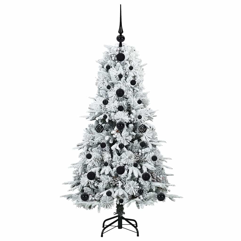 Künstlicher klappbarer Weihnachtsbaum Weiß 120 cm PE und PVC