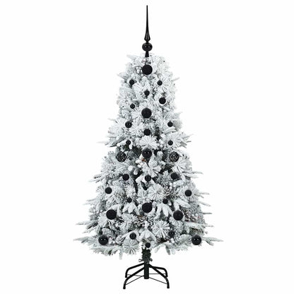 Künstlicher klappbarer Weihnachtsbaum Weiß 120 cm PE und PVC