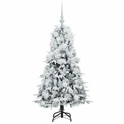 Künstlicher klappbarer Weihnachtsbaum Weiß 120 cm PE und PVC