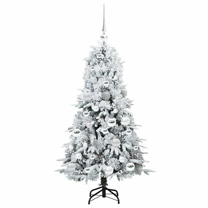 Künstlicher klappbarer Weihnachtsbaum Weiß 120 cm PE und PVC