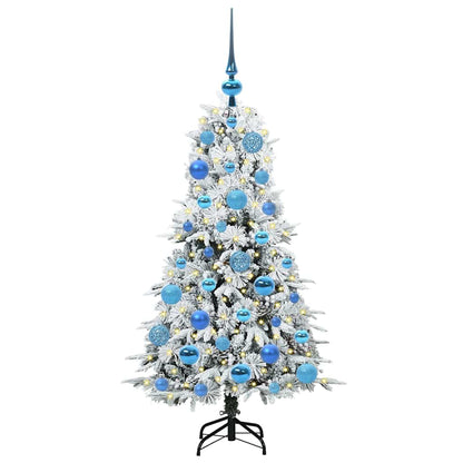 Künstlicher klappbarer Weihnachtsbaum Weiß 120 cm PE und PVC