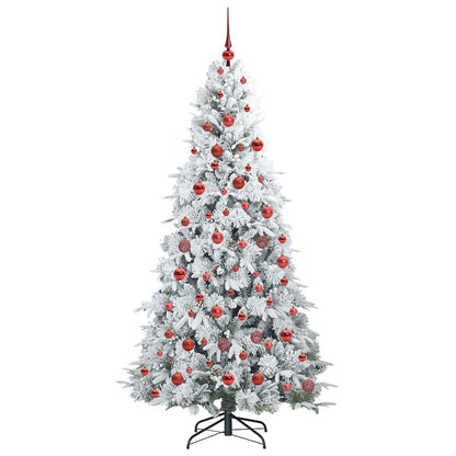 Künstlicher klappbarer Weihnachtsbaum Weiß 180 cm PE und PVC