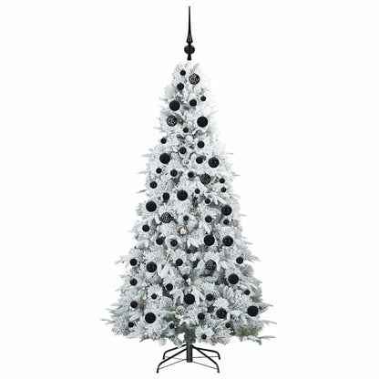 Künstlicher klappbarer Weihnachtsbaum Weiß 180 cm PE und PVC