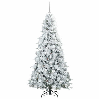 Künstlicher klappbarer Weihnachtsbaum Weiß 180 cm PE und PVC