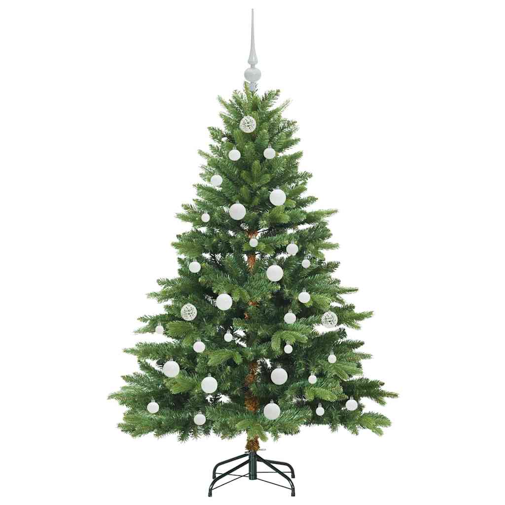 Künstlicher Weihnachtsbaum mit 150 LEDs Grün 150 cm PE und PVC