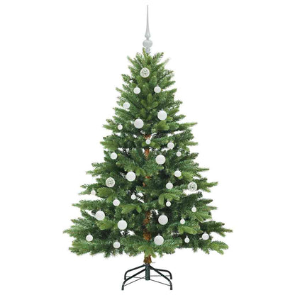 Künstlicher Weihnachtsbaum mit 150 LEDs Grün 150 cm PE und PVC