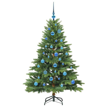 Künstlicher Weihnachtsbaum mit 150 LEDs Grün 150 cm PE und PVC