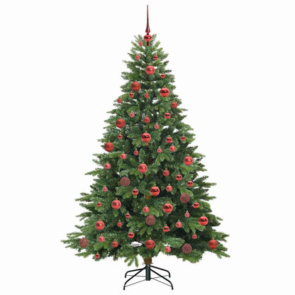 Künstlicher Weihnachtsbaum mit 300 LEDs Grün 180 cm PE und PVC