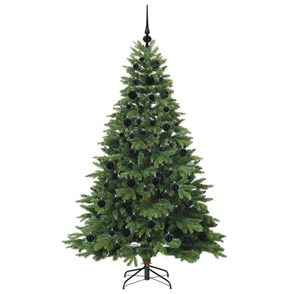 Künstlicher Weihnachtsbaum mit 300 LEDs Grün 180 cm PE und PVC