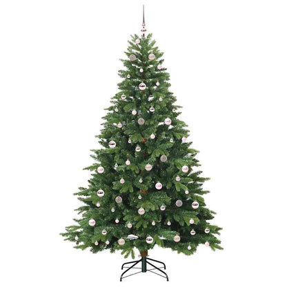 Künstlicher Weihnachtsbaum mit 300 LEDs Grün 210 cm PE und PVC