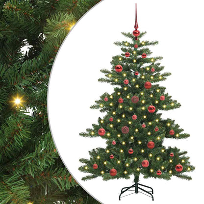 Künstlicher klappbarer Weihnachtsbaum Grün 150 cm PVC und Stahl
