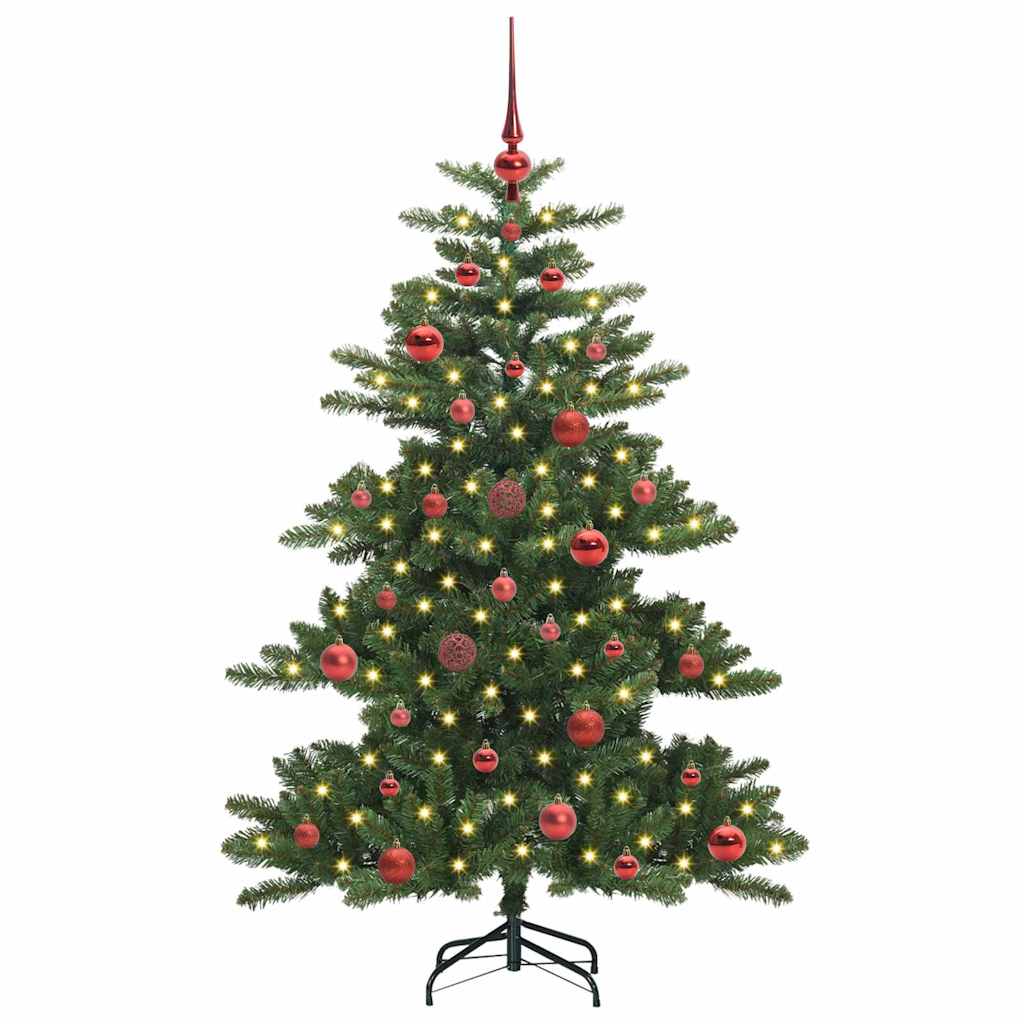 Künstlicher klappbarer Weihnachtsbaum Grün 150 cm PVC und Stahl