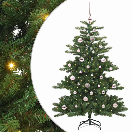 Künstlicher klappbarer Weihnachtsbaum Grün 150 cm PVC und Stahl