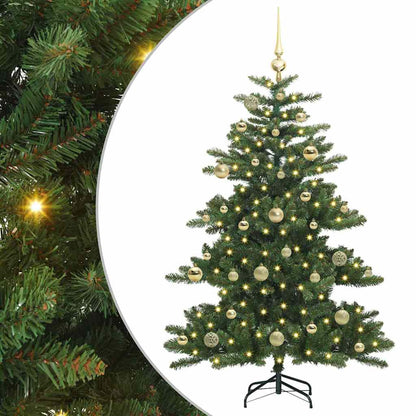 Künstlicher klappbarer Weihnachtsbaum Grün 150 cm PVC und Stahl