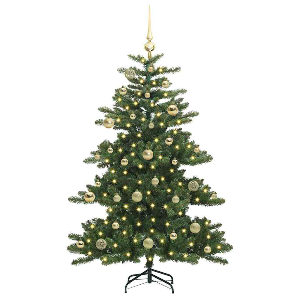 Künstlicher klappbarer Weihnachtsbaum Grün 150 cm PVC und Stahl