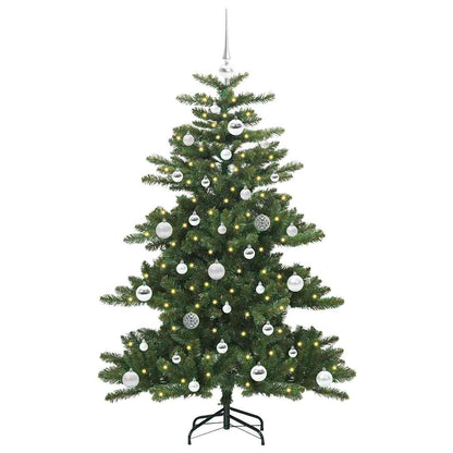 Künstlicher klappbarer Weihnachtsbaum Grün 150 cm PVC und Stahl