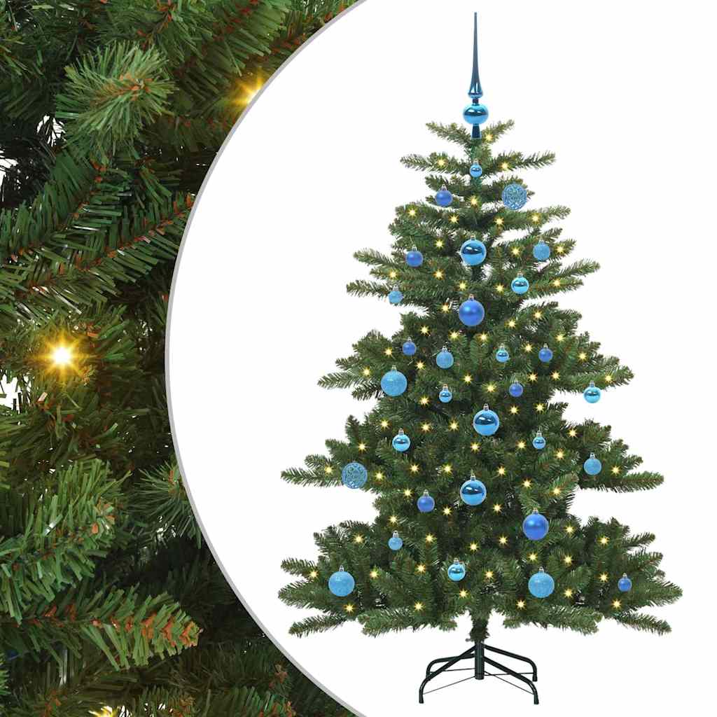 Künstlicher klappbarer Weihnachtsbaum Grün 150 cm PVC und Stahl